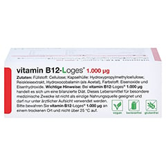 VITAMIN B12-LOGES 1.000 µg Kapseln 60 Stück - Oberseite