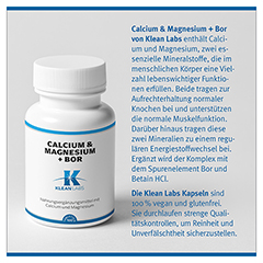 CALCIUM & MAGNESIUM+Bor KLEAN LABS Tabletten 100 Stck - Info 3