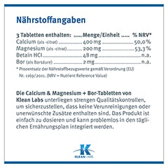 CALCIUM & MAGNESIUM+Bor KLEAN LABS Tabletten 100 Stck - Info 4