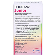 EUNOVA Junior Kautabletten m.Orangengeschmack 30 Stck - Rckseite