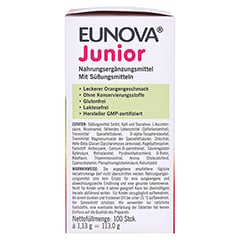 EUNOVA Junior Kautabletten m.Orangengeschmack 100 Stck - Rechte Seite