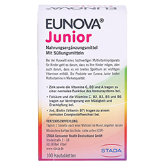 EUNOVA Junior Kautabletten m.Orangengeschmack 100 Stck - Rckseite