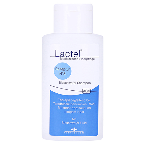 LACTEL Nr. 3 Shampoo gegen stark fettende Kopfhaut 200 Milliliter