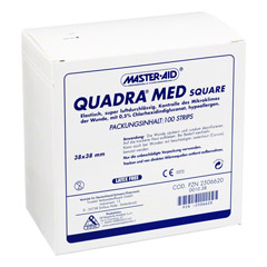 QUADRA MED square 38x38 mm Strips Master Aid