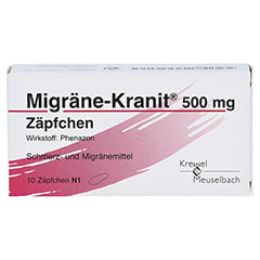 Migräne-Kranit 500mg 10 Stück N1 - Vorderseite