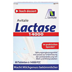 Avitale Lactase 14000 FCC 80 Stück - Vorderseite