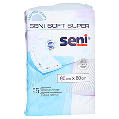 SENI Soft Super Bettschutzunterlage 90x60 cm 5 Stck - Vorderseite