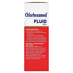 Chlorhexamed Fluid 0,1% 200 Milliliter - Linke Seite
