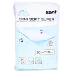 SENI Soft Super Bettschutzunterlage 90x60 cm 5 Stck - Rckseite