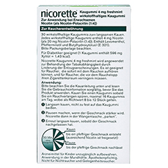nicorette® 4mg freshmint 30 Stück - Rückseite