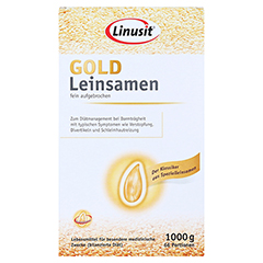 LINUSIT Gold Leinsamen 1000 Gramm - Vorderseite