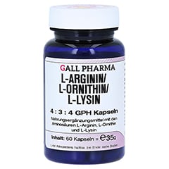 L-ARGININ/L-ORNITHIN/L-Lysin 4:3:4 GPH Kapseln 60 Stck
