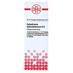 EPHEDRINUM hydrochloricum D 6 Dilution 20 Milliliter - Vorderseite