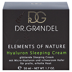 GRANDEL Elements of Nature Hyaluron Sleeping Cream 50 Milliliter - Vorderseite
