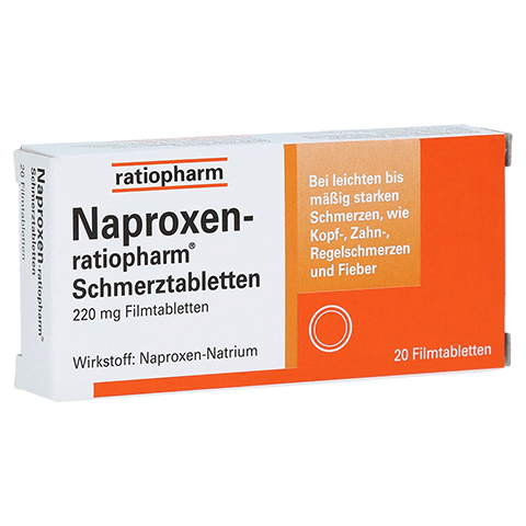 Naproxen-ratiopharm Schmerztabletten 20 Stück