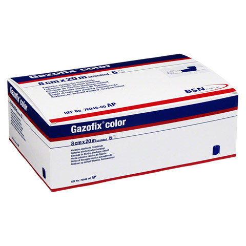 GAZOFIX color Fixierbinde 8 cmx20 m blau 6 Stck