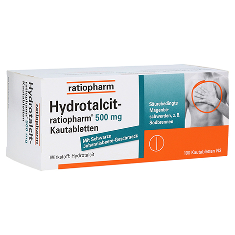 Hydrotalcit-ratiopharm 500mg 100 Stück N3