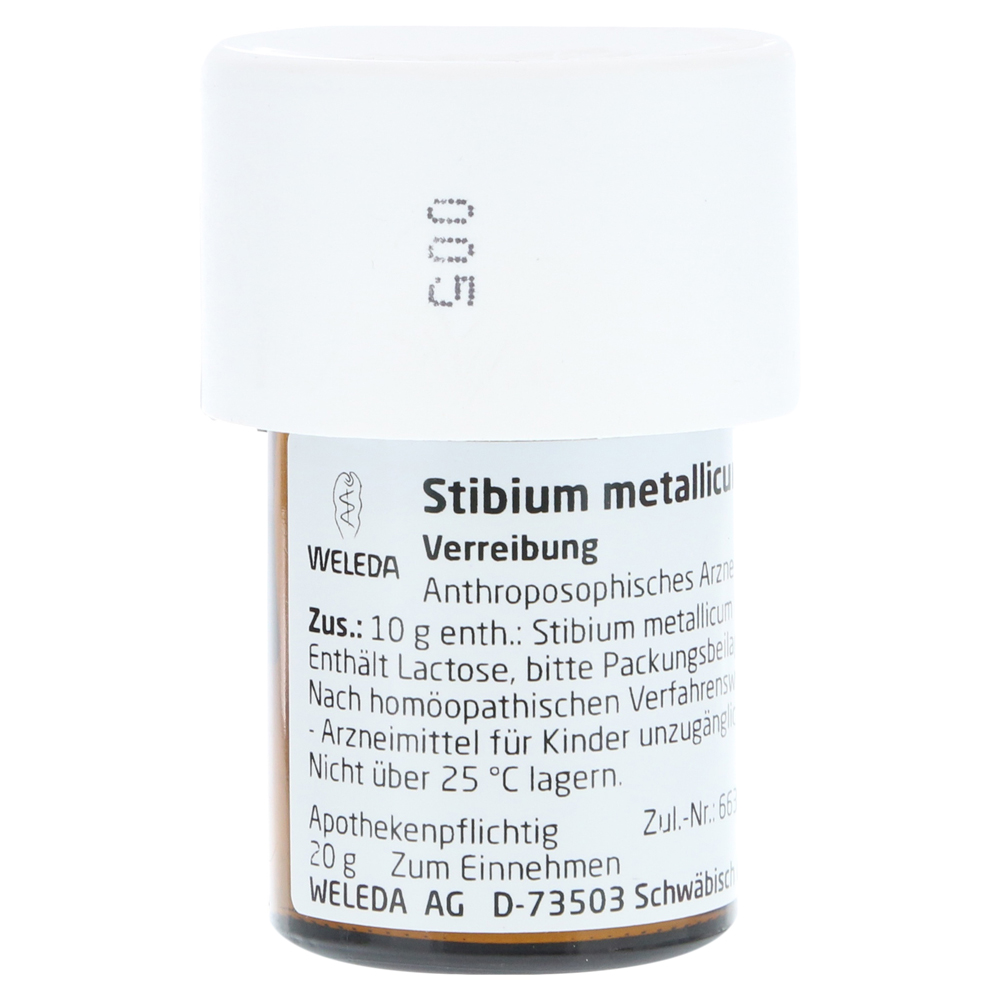 STIBIUM METALLICUM PRAEPARATUM D 10 Trituration 20 Gramm