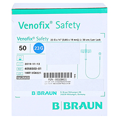 VENOFIX Safety Venenpunkt.23 G 0,65mm 50 Stck - Rechte Seite