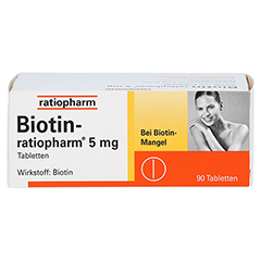 Biotin-ratiopharm 5mg 90 Stück - Vorderseite