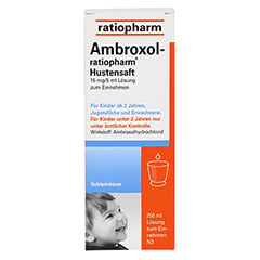 Ambroxol-ratiopharm Hustensaft 250 Milliliter N3 - Vorderseite