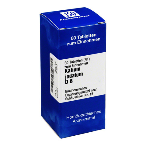 BIOCHEMIE 15 Kalium jodatum D 6 Tabletten 80 Stck N1