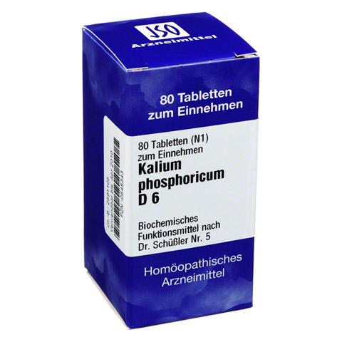 BIOCHEMIE 5 Kalium phosphoricum D 6 Tabletten 80 Stck N1