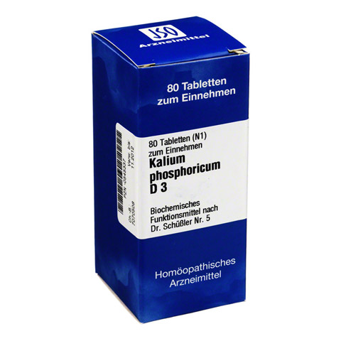 BIOCHEMIE 5 Kalium phosphoricum D 3 Tabletten 80 Stck N1