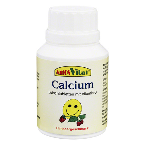 CALCIUM 200 mg+Vitamin C 30 mg AmosVital Lutsch. 50 Stck
