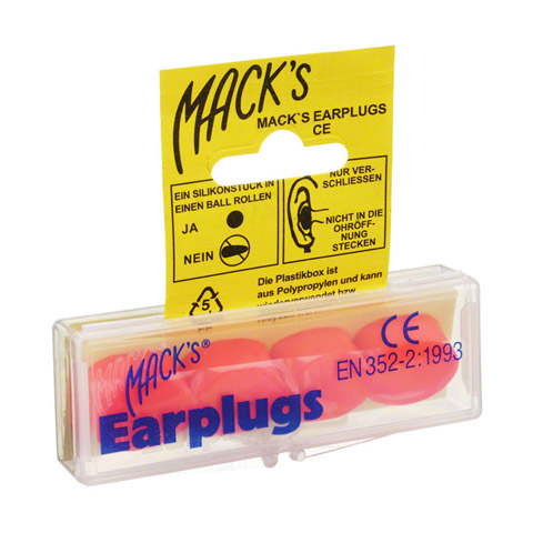 MACKS Earpluggs Hot orange 2x2 Stck