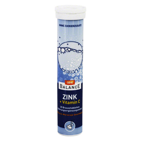 GEHE Balance Zink + Vitamin C Brausetabletten 20 Stck