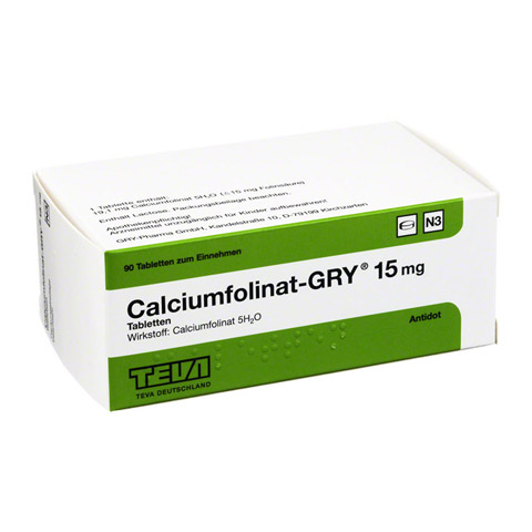 CALCIUMFOLINAT GRY 15 Tabletten 90 Stck