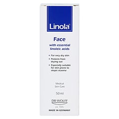 Linola Gesichtscreme 50 Milliliter - Rückseite