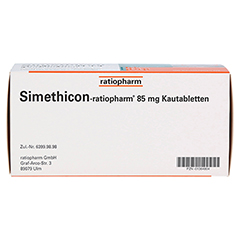 Simethicon-ratiopharm 85mg 100 Stück N3 - Unterseite