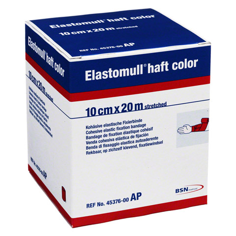 ELASTOMULL haft color 10 cmx20 m Fixierb.rot 1 Stck