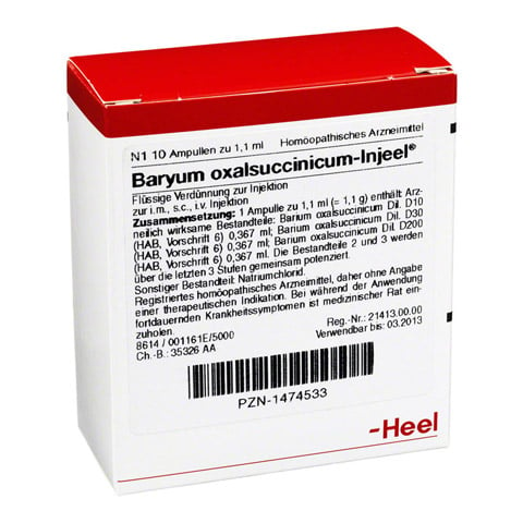 BARYUM oxalsuccinicum Injeel Ampullen 10 Stck N1