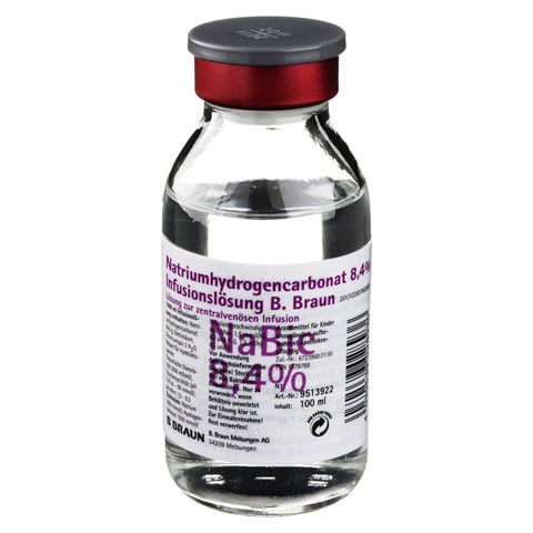 NATRIUMHYDROGENCARBONAT B.Braun 8,4% Glas 100 Milliliter N1