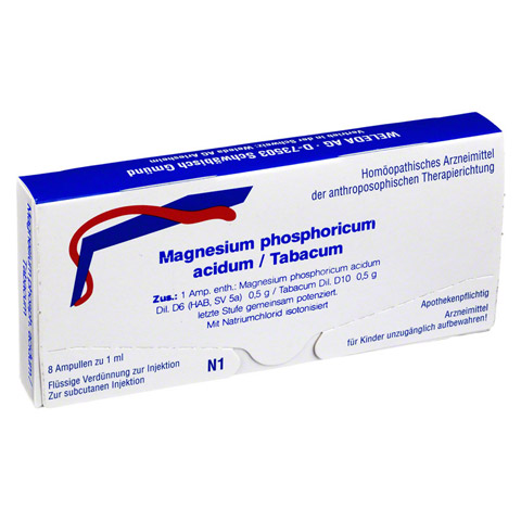 MAGNESIUM PHOSPHORICUM ACIDUM/Tabacum Ampullen 8x1 Milliliter N1