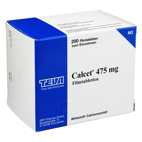 CALCET 475 mg Filmtabletten 200 Stück N3