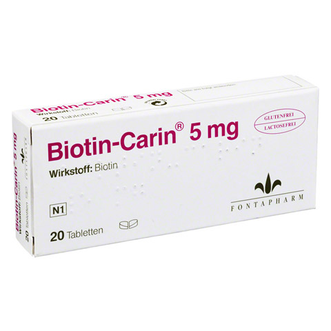Biotin-Carin 5mg 20 Stück