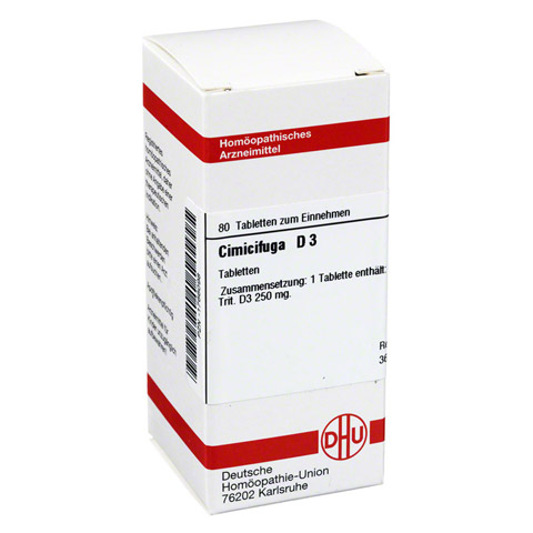 CIMICIFUGA D 3 Tabletten 80 Stck N1