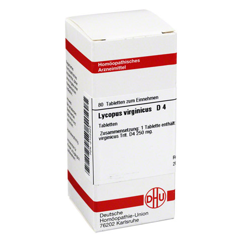 LYCOPUS VIRGINICUS D 4 Tabletten 80 Stck N1