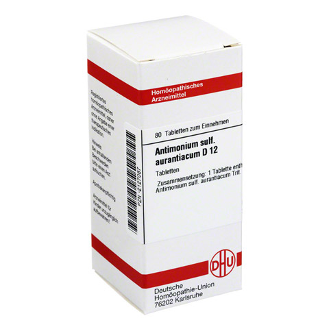 ANTIMONIUM SULFURATUM aurantiacum D 12 Tabletten 80 Stck N1