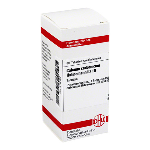 CALCIUM CARBONICUM Hahnemanni D 10 Tabletten 80 Stck N1