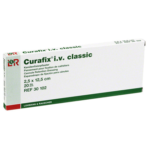 CURAFIX i.v. classic Pflaster 2,5x12,5 cm 20 Stück