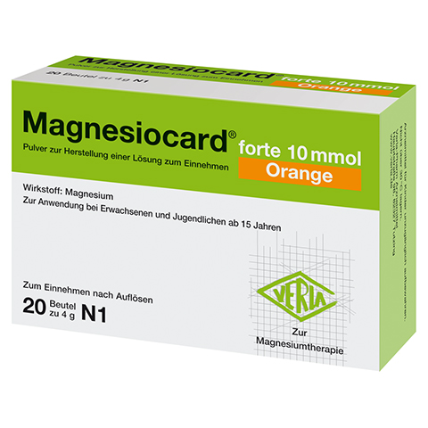 Magnesiocard forte 10mmol Orange 20 Stück N1