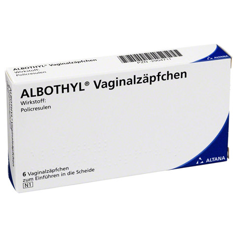 Albothyl Vaginalzäpfchen 90mg 6 Stück