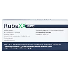 RUBAXX Mono Tabletten 40 Stück - Rückseite