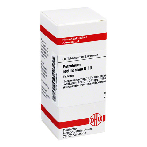 PETROLEUM RECTIFICATUM D 10 Tabletten 80 Stck N1
