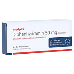 medpex Diphenhydramin 50mg 20 Stück N2
